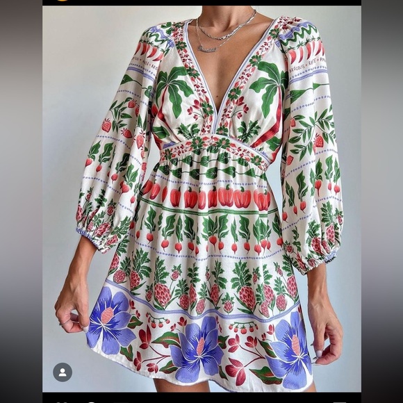 SOLD - FARM Rio Short Dress Size M - Picture 4 of 11